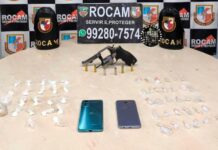 ROCAM prende dupla armada com drogas e munições em área de mata no Gilberto Mestrinho