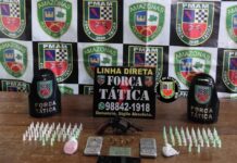 Força Tática prende homem armado e com drogas durante Operação Impacto em Itapiranga