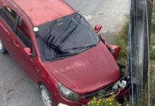 Motorista colide com poste e foge do local na zona norte de Manaus