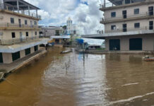 Nova Olinda do Norte entra em estado de alerta com avanço das águas do rio