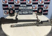 Justiça decreta prisão preventiva de policial militar flagrado com metralhadoras de guerra em Manaus