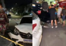 Grave acidente deixa feridos após capotamento no Conjunto Eldorado, em Manaus