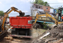 Prefeitura de Manaus intensifica dragagem de igarapés para prevenir alagamentos