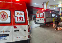 Motociclista fica ferido após colisão com carro na Avenida das Torres, em Manaus