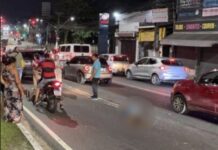 Acidente na Avenida Cosme Ferreira deixa três feridos e causa congestionamento na zona Leste de Manaus
