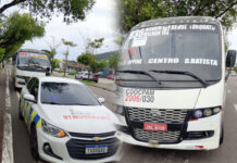 Motorista sem habilitação é flagrado em transporte executivo na Djalma Batista e tenta enganar fiscalização