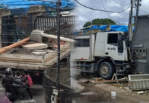 Caminhão desgovernado invade residência, fere criança e motorista foge do local em Manaus