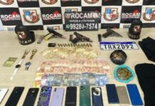 ROCAM apreende armamento e carro usados por criminosos em roubos no bairro Nova Cidade