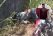 Homem é morto após ser baleado e colidir com muro em Cacau Pirêra