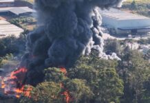 Incêndio em indústria durou cinco horas