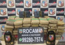 Fuga de criminosos deixa cem tabletes de droga espalhados em balneário