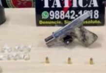 Abordagem a mototáxi termina com prisão de passageiro armado e com drogas
