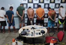 Sete homens são presos durante operação da Guarda Municipal no Centro de Manaus