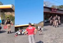 Homem em surto esfaqueia filho de 4 anos e PMs atiram após Taser falhar