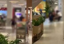 Confusão em shopping: mulher agride marido após descobrir suposta traição