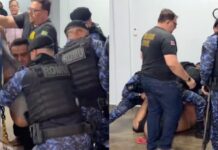 VÍDEO: Homem é preso por dirigir moto com placa adulterada e tenta fugir de delegacia em Manaus
