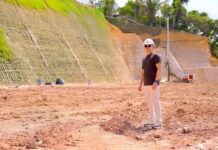 Prefeito David Almeida acompanha avanço das obras do Parque Encontro das Águas Rosa Almeida