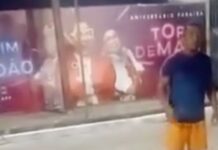 Homem espanca mulher em rua movimentada; imagens provocam indignação