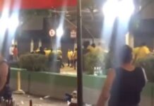 VÍDEO: Carioca tenta sair sem pagar e leva agressão de garçons em bar no bairro Eldorado