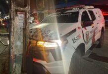 Perseguição policial em Manaus termina em acidente no bairro Alvorada
