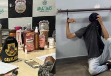 Jovem conhecido como “Catinga” é detido com sacola de produtos de higiene furtados