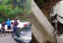 Casal fica ferido em grave acidente de carro na zona Centro-Sul de Manaus