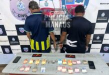 Polícia Militar prende dupla suspeita de tráfico em Manacapuru