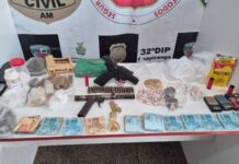 Polícia Civil prende quatro pessoas e apreende drogas e armas em operação contra o tráfico em Caapiranga