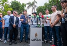 Eduardo Braga participa da inauguração da Praça dos Remédios e destaca investimentos em Manaus