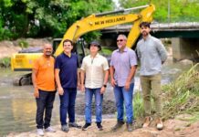 Prefeito David Almeida vistoria obras de drenagem no igarapé do Mindu para prevenir alagamentos em Manaus