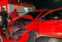 Homem embriagado provoca acidente e quase atropela três crianças e duas mulheres em Manaus