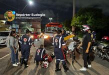 Colisão entre motocicletas deixa jovem gravemente ferida no bairro São Jorge, em Manaus