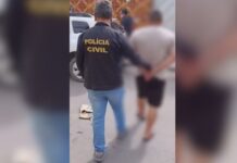 Pai é preso em Manaus após agredir filho de 13 anos com perna-manca; adolescente teve lesões nos rins