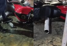 Carro e moto colidem e motociclista sofre fratura na perna no Cidade Nova