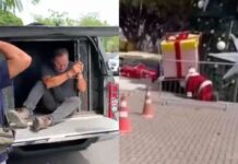 Operador de guindaste fantasiado de Papai Noel é solto após acidente fatal no Centro de Manaus