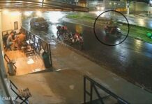 VÍDEO: Câmeras flagram execução de jovem em frente a tabacaria no bairro Dom Pedro, em Manaus