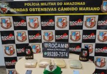 Três homens são presos pela ROCAM com tabletes de skunk no porto do Roadway