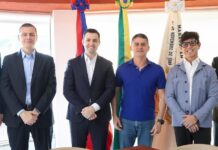 Prefeito David Almeida se reúne com liderança da Record e representantes da Universal para discutir novas parcerias em Manaus