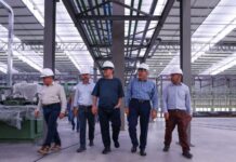 Eduardo Braga visita instalações de nova fábrica de pneus que deve gerar até 1.200 empregos em Manaus