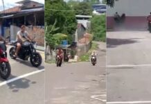 Vídeo! Personal trainer morre ao colidir moto com muro durante ‘racha’ em Manaus