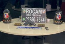 ROCAM apreende arma e prende três estrangeiros suspeitos de agiotagem na Morada do Sol, em Manaus
