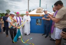 Vice-prefeito Renato Junior inaugura monumento “Cruz Gloriosa” após revitalização de rotatória no Colônia Antônio Aleixo