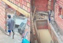 VÍDEO! Ladrão invade obra no interior do AM, passa mal e usa piscina em construção como banheiro improvisado