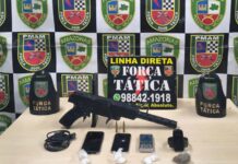 Força Tática prende homem por tráfico com fuzil caseiro na Zona Norte de Manaus