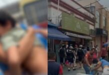 Homem agride criança autista no Centro de Manaus e provoca revolta; vídeo registra confusão