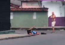 Vídeo mostra homem sendo baleado na zona norte de Manaus