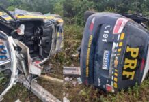 Policial da PRF morre e dois agentes ficam feridos após acidente durante perseguição na BR-174, no AM
