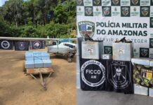 Mais de meia tonelada de cocaína é apreendida em operação em Maués no interior do AM