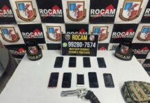 Rocam prende dois suspeitos de roubo de celulares na zona norte de Manaus