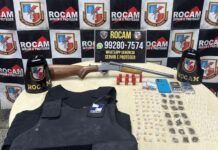 Suspeito é preso com arma, coletes balísticos e drogas em área de invasão em Manaus